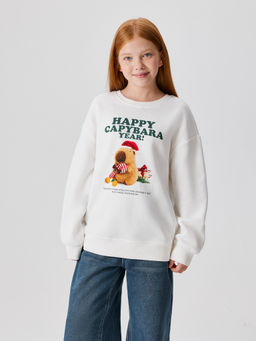 ACOOLA / Джемпер детский для девочек Somalia молочный  фото 2