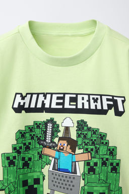 6-14 YEARS/ MINECRAFT  MOJANG AB.  T-SHIRT AND BERMUDA PYJAMAS - Zara фото 6