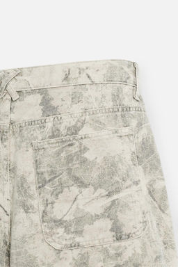 ABSTRACT PRINT RELAXED FIT BERMUDA SHORTS - Zara фото 9