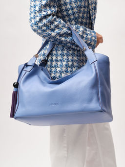 Кожаная сумка Deboro 30428 сиреневый закат