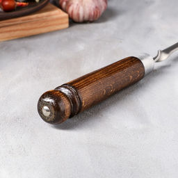 Шампур армянский Люкс, рукоять лак, 70 см х 3 мм, рабочая часть 55 см - Tas-prom фото 2