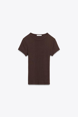 RIB SHORT SLEEVE T-SHIRT