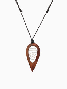 Кулон «Капля», дерево соно