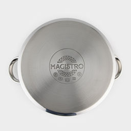 Кастрюля Magistro Grande, 5.5 л, металлическая крышка, капсульное дно, индукция, нержавеющая сталь  фото 15