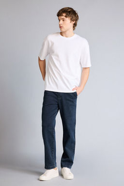 Yumu_ak Dokulu Wide Leg Jean Pantolon