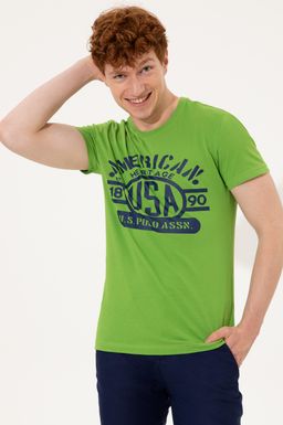 U. S. Polo Assn Мужская футболка Apple Green с круглым вырезом