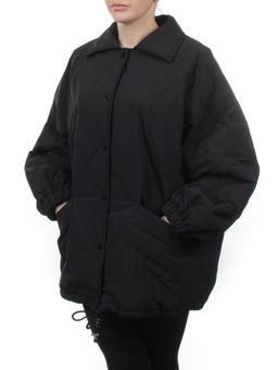 H24-213 BLACK Куртка демисезонная женская (100 гр. синтепон) - Fashion фото 5