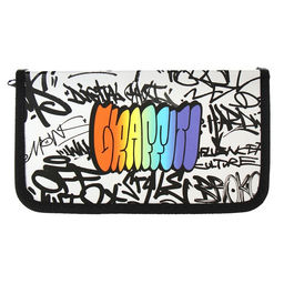 Пенал школьный, 1 секция, 11.5×20.5×3 см «Граффити»