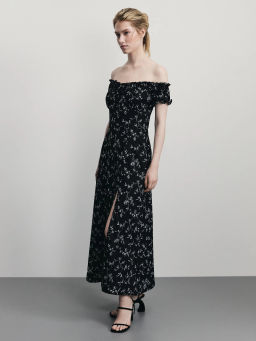 Платье миди с цветочным принтом / Zarina  фото 4