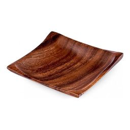 Блюдо сервировочное Walmer Organic, 11х11 см, цвет темное дерево