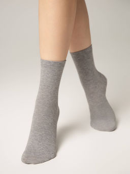 Цена за 2 пары CONTE 3DSOCKS Носки женские серый меланж