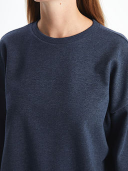 Bisiklet Yaka Oversize Kad?n Sweatshirt