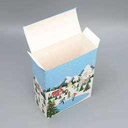 Цена за 2 шт. Коробка подарочная новогодняя складная «Снежного нового года», каток, 22 х 30 х 10 см