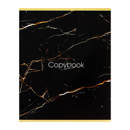 Цена за 4 шт. Тетрадь 96 листов в клетку Calligrata «Мрамор тёмный», картонная обложка, глянцевая ламинация, блок офсет МИКС