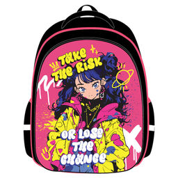 Рюкзак ArtSpace School Friend Light "Take the risk" (Uni_64897) 35*29*12см, 2 отделения, 2 кармана, анатомическая спинка