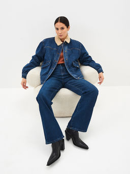 Женские Джинсы Утепленные WIDE LEG - Mossmore фото 29