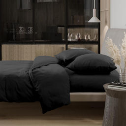 КПБ семейный перкаль Актив "Wenge" (50х70) рис. 86661-13 Charcoal