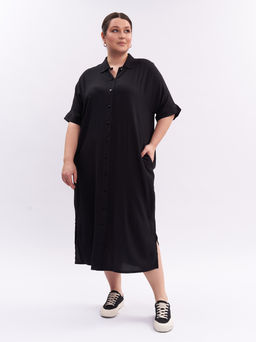 Платье-рубашка PP46048BLK01