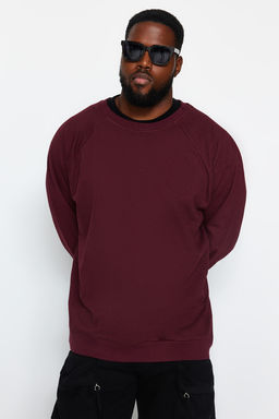 TRENDYOL MAN Lacivert Buyuk Beden Bisiklet Yaka Oversize/Genis Kesim Ici Polarl? Sweatshirt TMNAW24AO00007 - Trendyolmilla фото 18