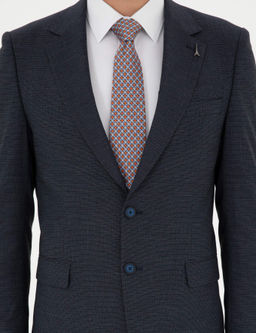 Темно-синий приталенный костюм - Cacharel фото 6