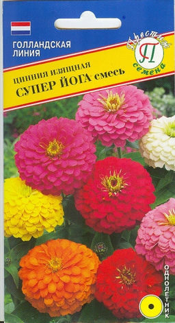 Цинния Супер Йога Смесь 10шт. (Голландия) (Престиж)