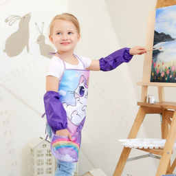 Фартук с нарукавниками детский Этель «Котик», 49×39 см