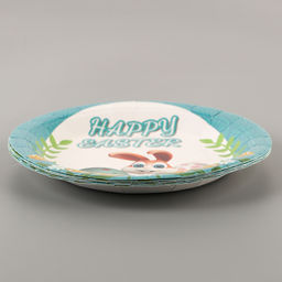 Тарелки бумажные Светлой Пасхи с зайкой, 6 шт - Страна карнавалия фото 2