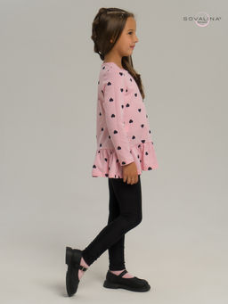 Костюм Алиса черные сердечки на розовом-черная - Sovalina фото 16