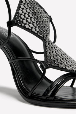 STRAPPY LEATHER SANDALS WITH STUDS LUDOVIC DE SAINT SERNIN x ZARA  фото 6