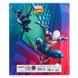 Цена за 20 шт. Тетрадь 18 листов, в линейку, МИКС 5 видов, обложка мелованный картон, Человек-паук - Marvel фото 6