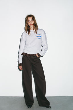 SLOGAN PRINT SWEATSHIRT