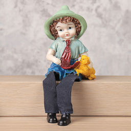 Цена за 4 шт. Фигурка Мальчик,Девочка висячие ножки 11 см / XC940 /уп 4/240/ - ГалеонТрейд фото 8