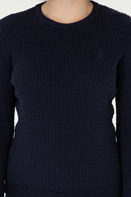 Женский темно-синий базовый свитер Неожиданная скидка в корзине - U.s. polo assn фото 6