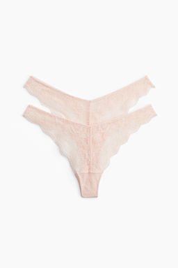 Pack de 2 bragas thong de encaje - H&m фото 2