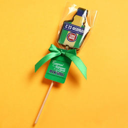 Леденец с печатью на палочке 23 февраля, вкус: мохито, 28 г. (18+) - Simaland фото 4