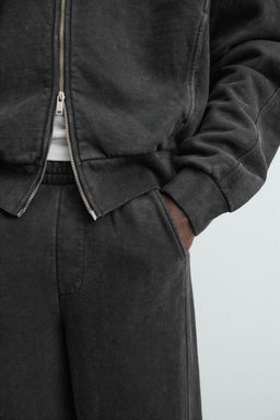 PANTAL?N JOGGER BALLOON FIT LAVADO / Antracita oscuro - Zara фото 5