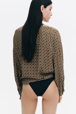 Blusa de viscosa con dise?o cruzado - H&m фото 4