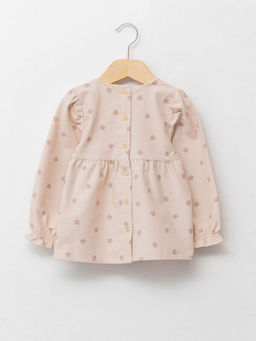 Bisiklet Yaka Uzun Kol Desenli K?z Bebek Bluz - Waikiki фото 2