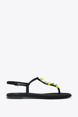 BEADED STRAP SANDALS - Zara фото 11