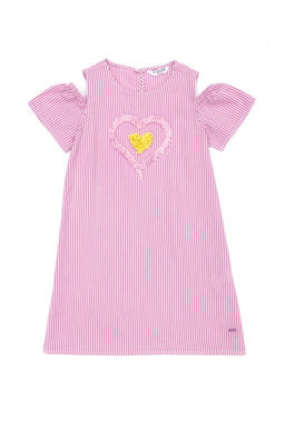 U. S. Polo Assn Тканое платье Магнолия для девочек с короткими рукавами