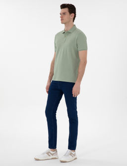 _a_la Ye_ili Slim Fit K_vr_lmaz Polo Yaka Basic Ti__rt - Pierre cardin фото 11