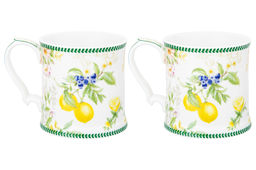 Набор 2 кружек 380 мл 12,3*9*9 см Лимоны NEW BONE CHINA - Elan gallery фото 14