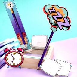 ВКФ Карандаш со смешными фразами SUV-026 Карандаш графитный заточенный ТМ (HB) 16 шт. подумаю об этом завтра