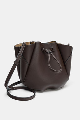 MINI BUCKET BAG WITH TOPSTITCHING - Zara фото 11