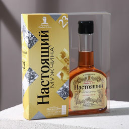 Подарочный набор Настоящий мужчина: гель для душа коньяк 250 мл и мыло для рук 90 г, Чистое счастье  фото 6