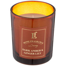 СВЕЧА АРОМАТИЗИРОВАННАЯ В СТАКАНЕ DARK AMBER & GINGER LILY 6*7,5 СМ