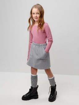 КР 302673-1/пепельная роза джемпер (лонгслив) для дев