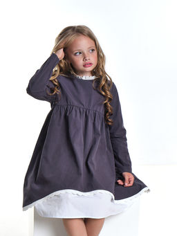 Платье Boho для девочки UD 6924 графит