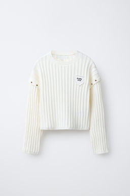 JERSEY PUNTO PARCHE CORAZ?N / Crudo