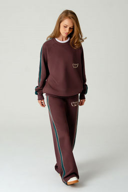 Арт. 2-543 Костюм женский с брюками 44-50 (4 шт) Цвет:коричневый